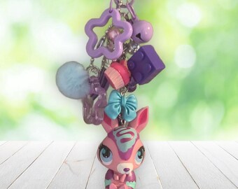 LPS Armadillo Beaded Purse/Bag Charm