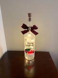 Red Truck Christmas Wine Bottle Light