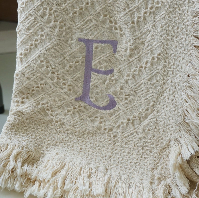 BabyHeirloomsbyDelia Waffle Lattice Throw - Thumbnail 4
