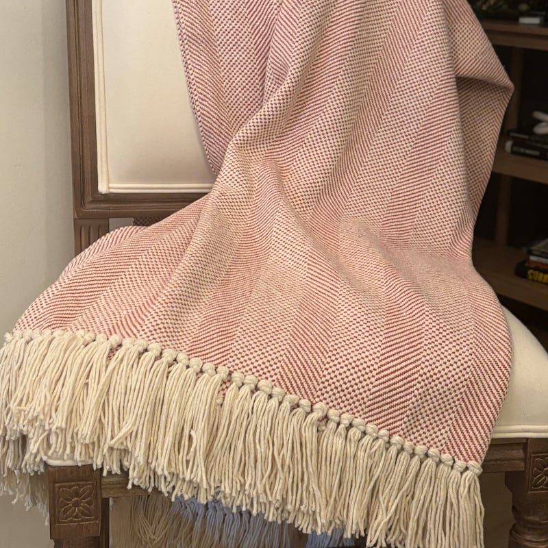 Heirloom Blanket- White Batiste w/ Lace Trim and Ecru Ribbon main image 0