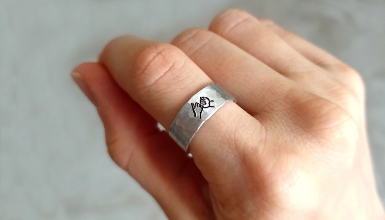 Couples or Sisters \u2022 Friendship jewelry Pinky Promise Rings for 2 \u2022 Personalized Gifts for Best Friends