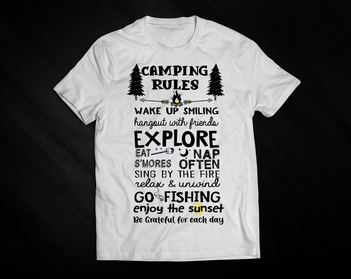 Download Camping Rules SVG Printable Camping Quotes Svg Camping Svg ...