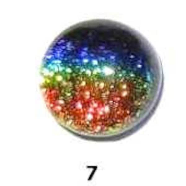 Touch of Glass Dichroic Dot Earrings in 15 colors and 2 Sizes