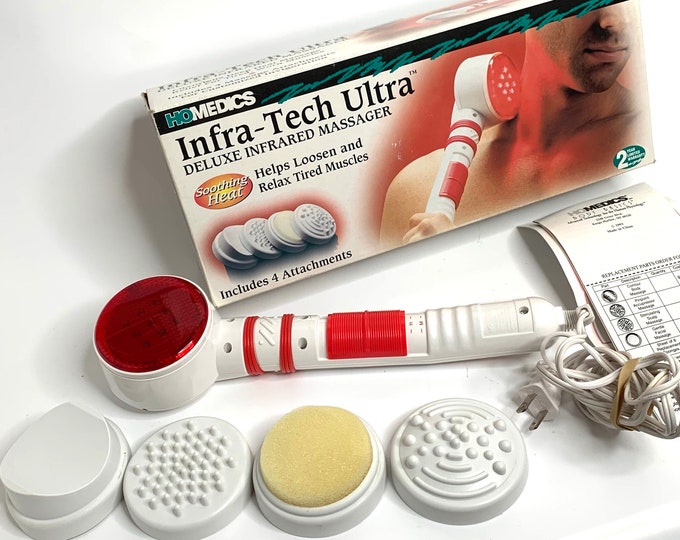 Homedics Infratech Ultra Deluxe Infrared Massager Heated Model QB60