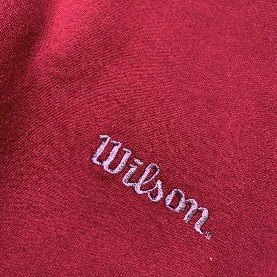 Vintage Wilson Sweatshirt Wilson Embroidered Logo Red and | Etsy