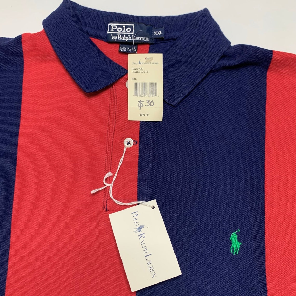 Vintage Polo by Ralph Lauren Polo Shirt Striped Red Blue Green | Etsy