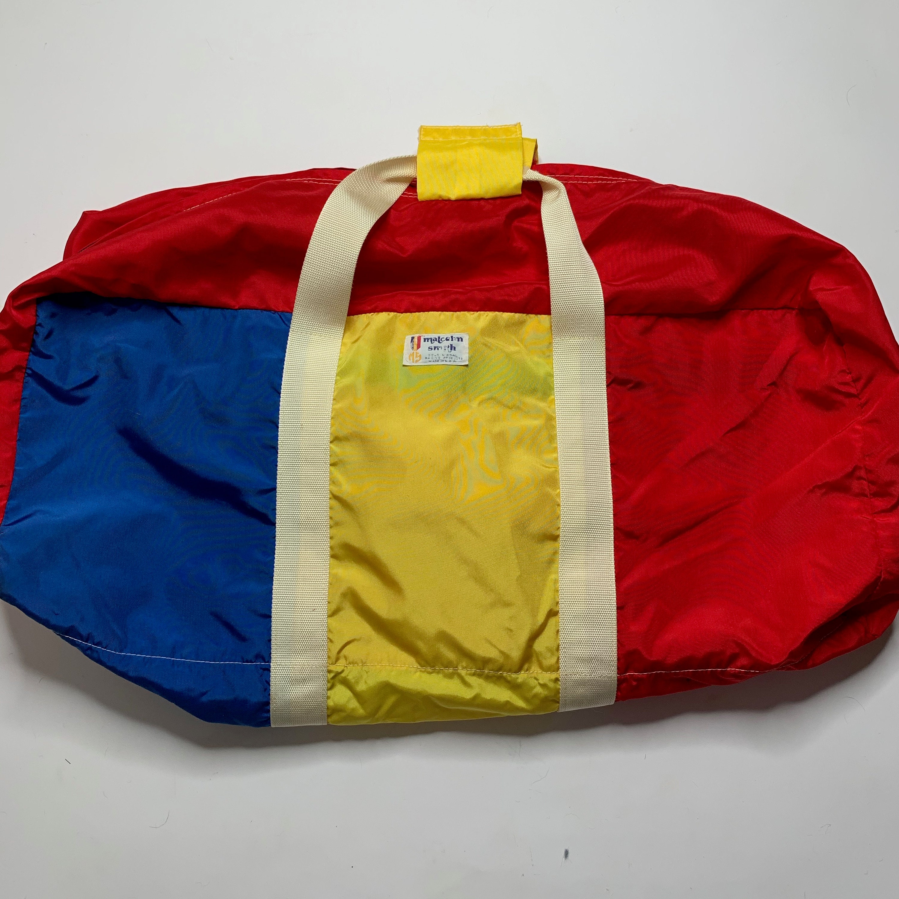 Vintage Malcolm Smith Motocross Duffle Bag Gear Bag Gold Medal