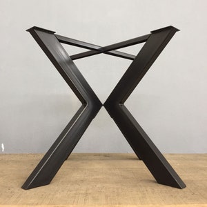 Metal Table Base Kitchen Table Base ''STURDY '' TUG Dining Table Legs For Round Heavy Table Tops Free Shipping Matte Black