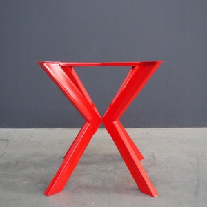 Metal Table Base Kitchen Table Base ''STURDY '' TUG Dining Table Legs For Round Heavy Table Tops Free Shipping Red