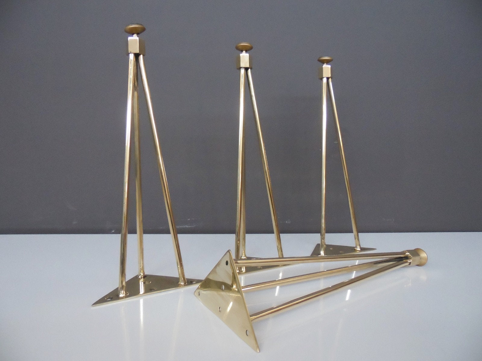 Brass hairpin table legs sale