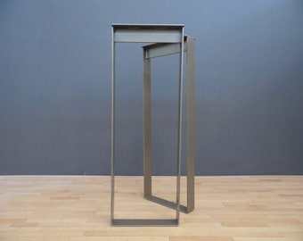Bar High Custom Metal Table Legs,  40&quot;x14&quot; Bar Height Steel Table Legs,Height  36&quot; To 40&quot; Set(2)