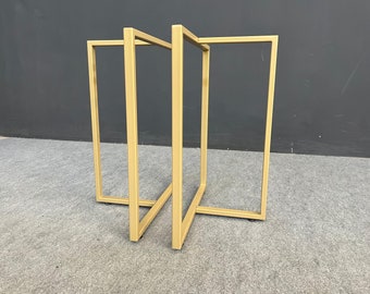 Metal Dining Table Legs | 28" X 23" X 11" T-look Table Trestles (Set of 2)