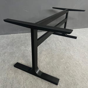 Steel Long Table Base, 72&quot; Length x 28&quot; Height, BESIK-L Custom Frame for Large Dining or Office Table, Height Options, Heavy-Duty Base