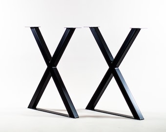 Stahl X-Shape Tischbeine | Thekenhöhe, Thekenhöhe - 2er-Set