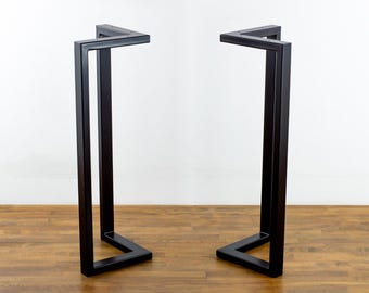 Counter Height Bracket Table Legs , Metal Table Legs , DIY Kitchen Island , Set of 2