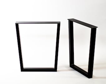Stahl Esstisch Beine & Küchentischunterseite | 28-Zoll-Tischbeine aus Metall, 24-Zoll-Basis | Individuell anpassbar / 2er-Set - von Balasagun