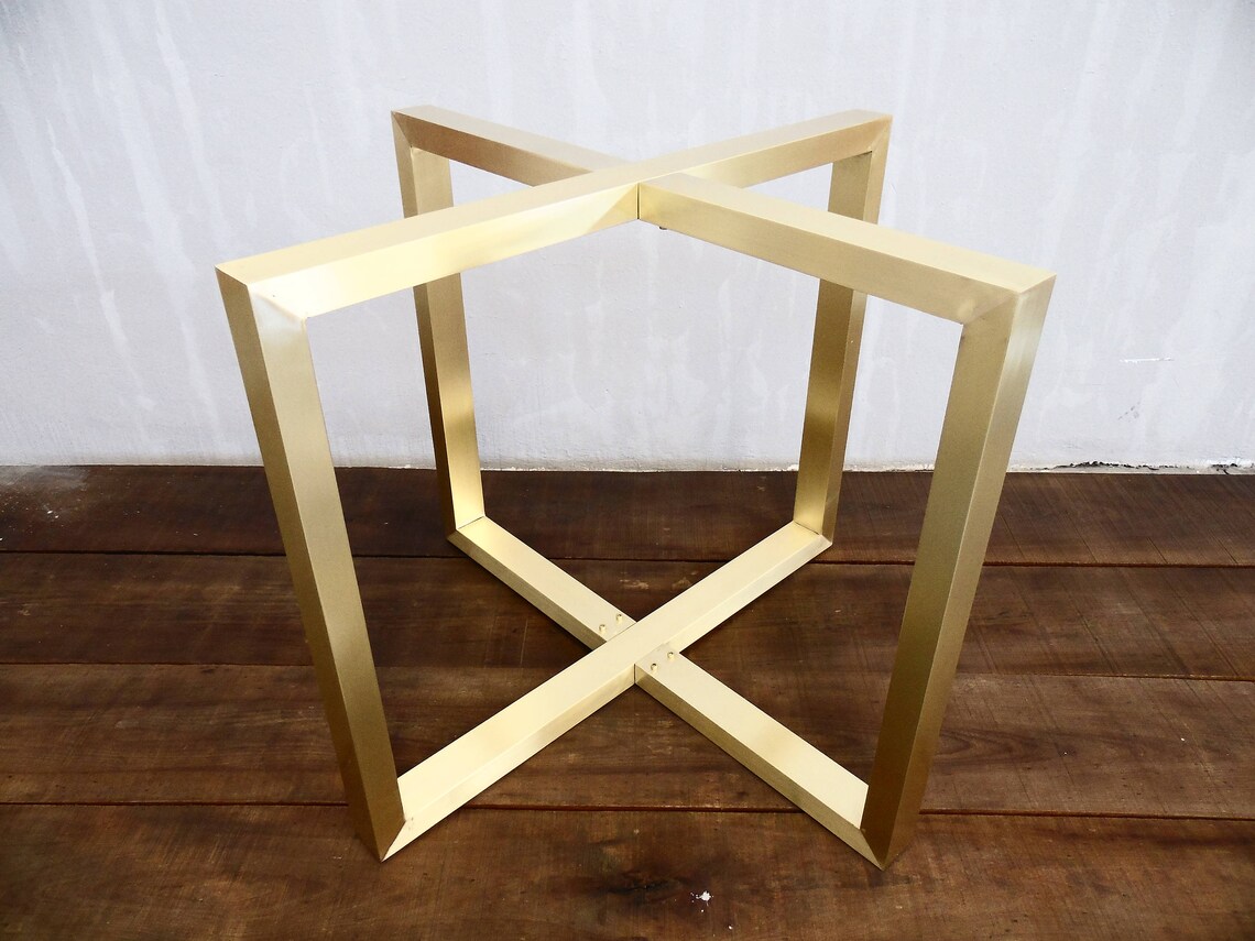 Gold Table Legs Round Brass Table Legs for Glass Marble Etsy