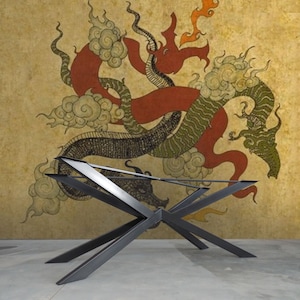 Dining Table Base , 28&quot;H x 24” W x 72” L  EJDER Table Base, 25”-30” Design By Balsagun