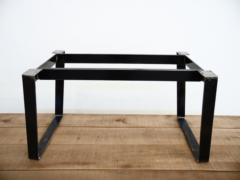 Metal Dining Table Legs Modern Angled Steel Table Base for Etsy