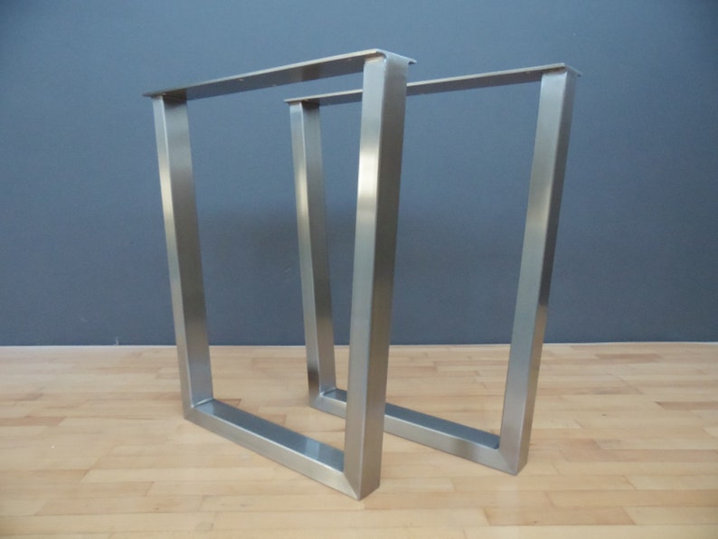 Modern Stainless Steel Dining Table Legs 28'' Etsy