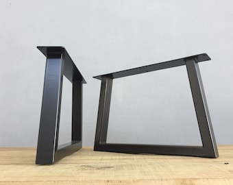 Metal Coffee Table Legs ( Set of 2) / Trapezoid Iron Table Legs / Coffee Table Legs / By Balasagun