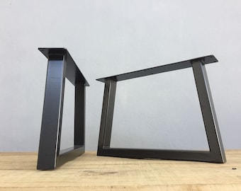 Metal Coffee Table Legs ( Set of 2) / Trapezoid Iron Table Legs / Coffee Table Legs + Free Shipping