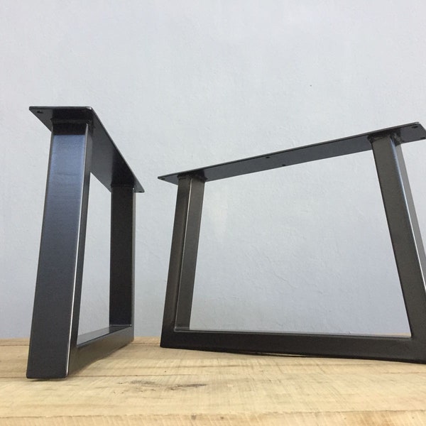 Metal Coffee Table Legs ( Set of 2) / Trapezoid Iron Table Legs / Coffee Table Legs + Free Shipping