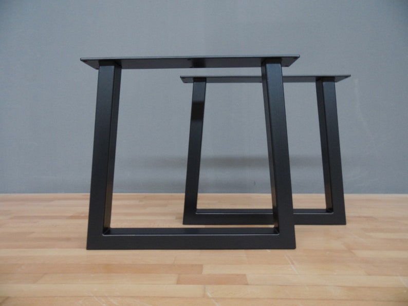 Unique Metal Coffee Table Legs Set of 2 / Trapezoid Iron Etsy