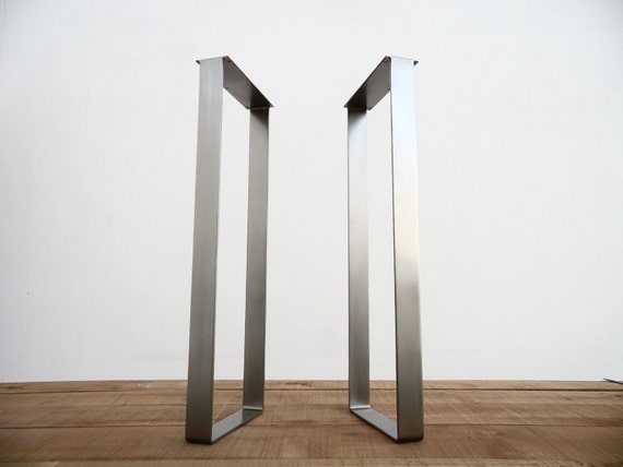 Bar Height Metal Dining Table Legs 40 X 14 Flat Etsy