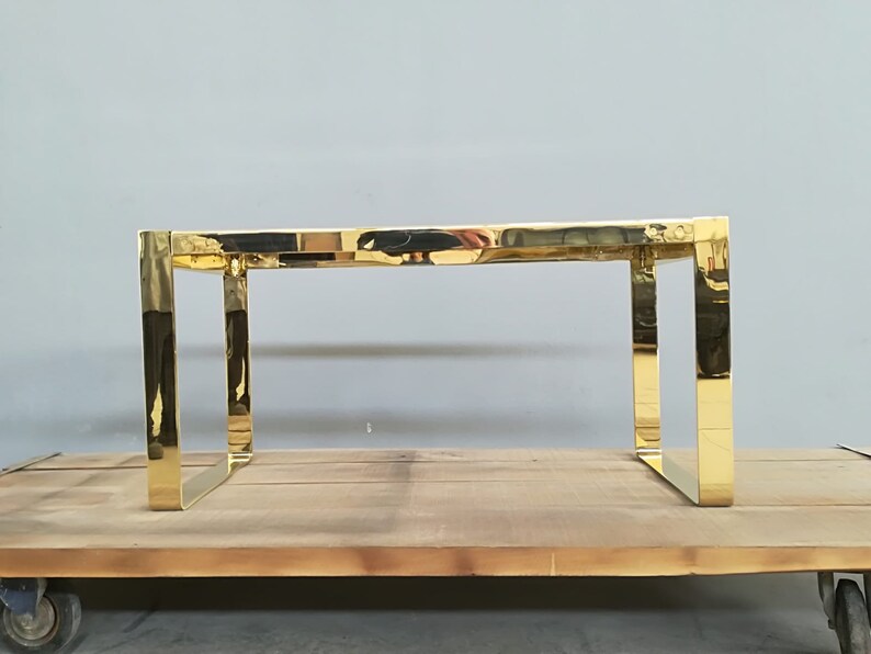 Gold Modern Dining Table Base 28 H X 28 W X 52 Etsy