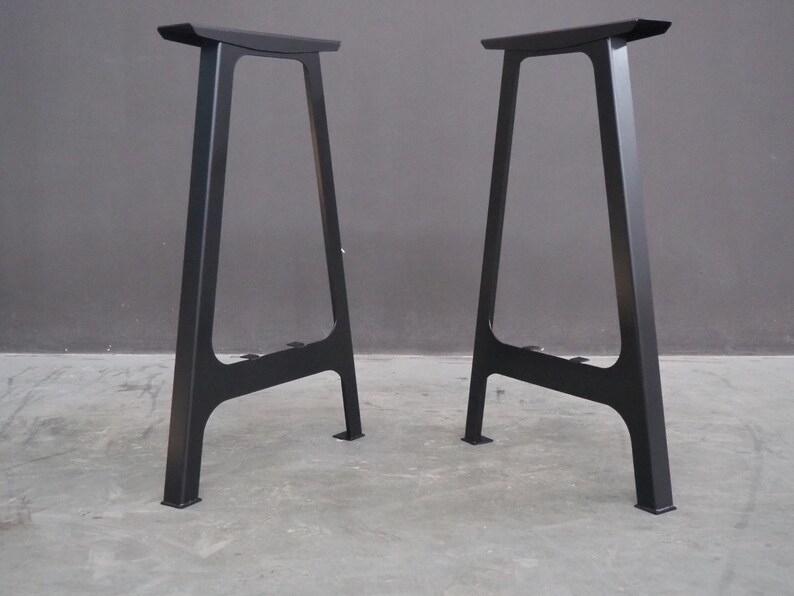 Flat Steel Bar Table Legs , Bar Height A-Frame Table Legs, Height 36" - 40" Set(2) image 8