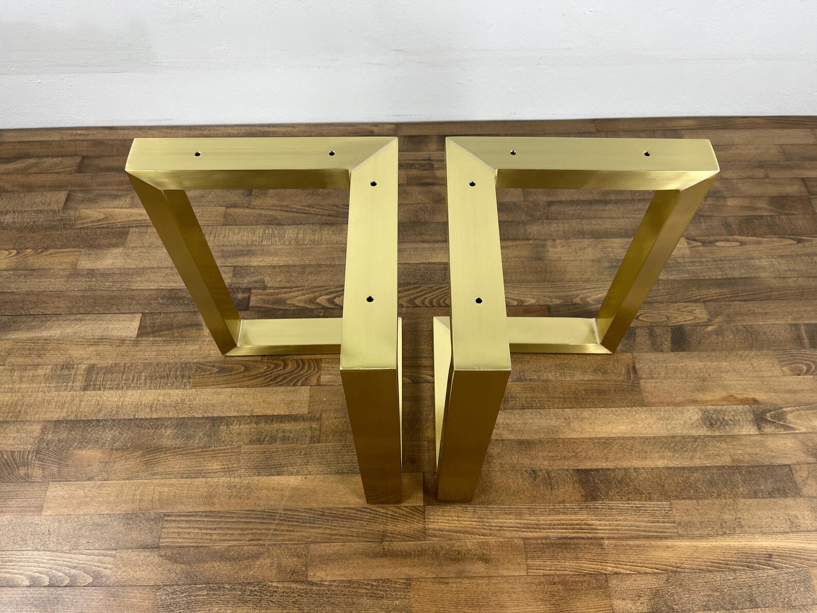 Brass Dining Table Legs (set of 2) ,solid Brass Bracket Legs 28 ...