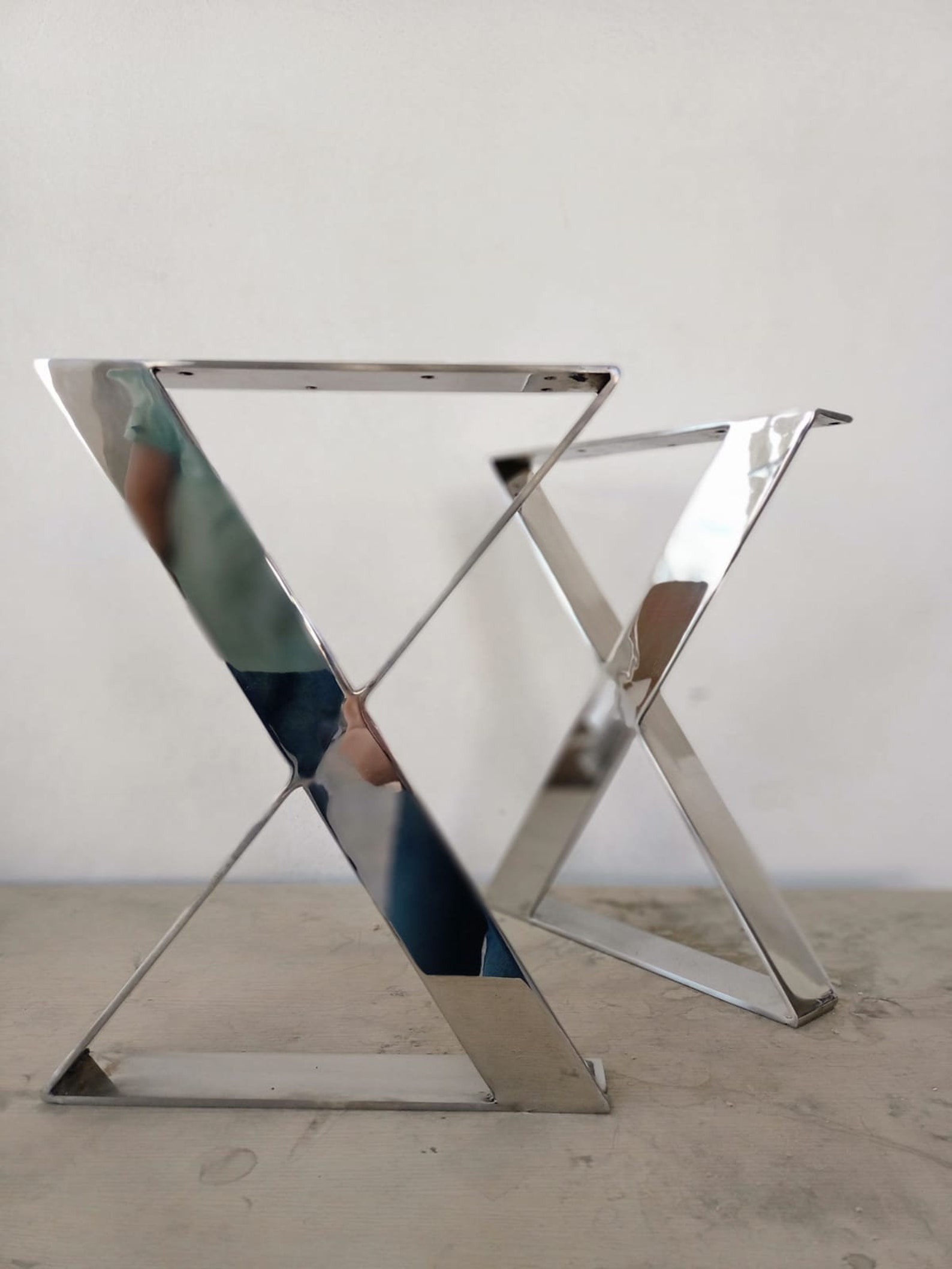 Stainless Steel Dining Table Legs 28 H X 24 W - Etsy