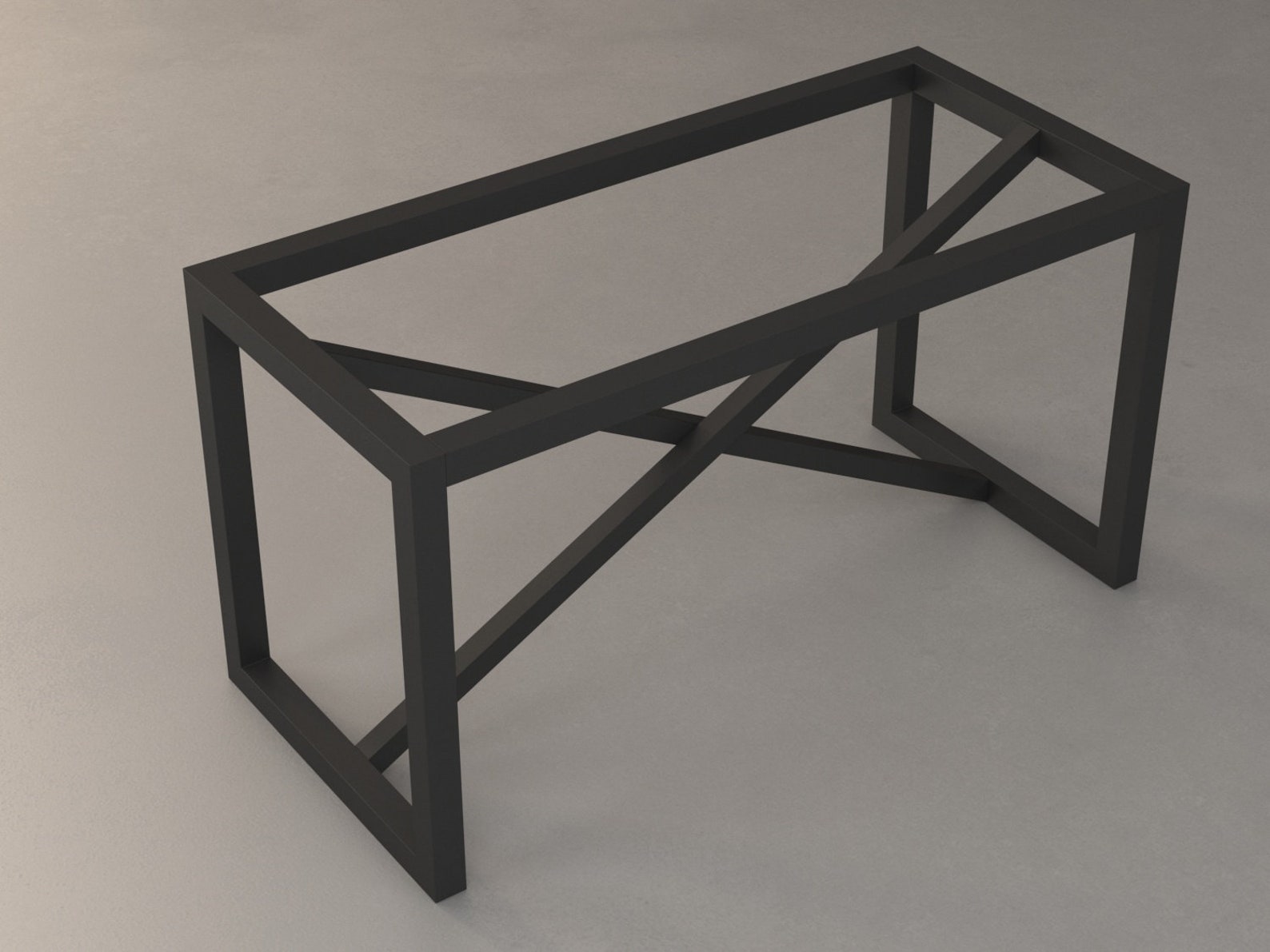 Metal Rustic Dining Table Base 28h X 24w X - Etsy