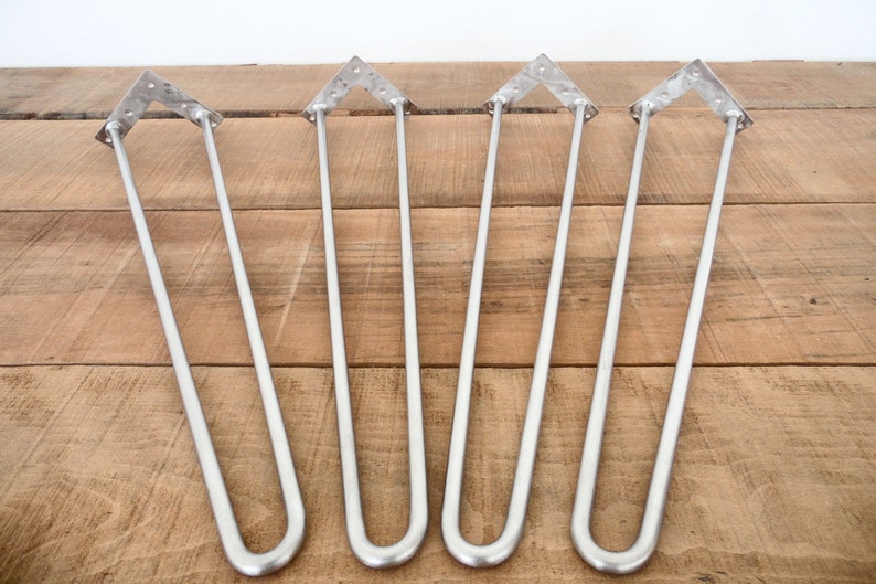 Metal Hairpin Table Legs Set 4 Stainless Steel Hairpin Legs Metal Dining Table Legs