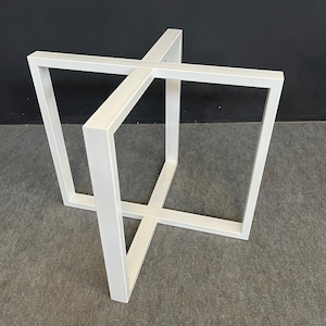 Steel Counter Height Round Table Base | 31”-35” Bar & Kitchen Island Table Legs | 42” Wide Heavy-Duty Cross-Frame by Balasagun