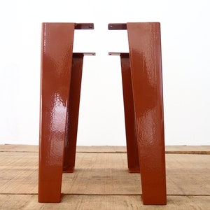 16” Angled Steel Tapered Legs – Bench & Coffee Table Legs | Set of 2 | Modern Industrial Look