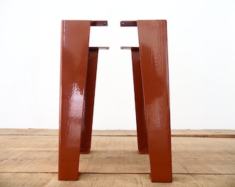 16” Angled Steel Tapered Legs – Bench & Coffee Table Legs | Set of 2 | Modern Industrial Look