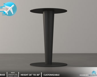 Steel Table Base , 28" Table Pedestal, TULIP by Balasagun