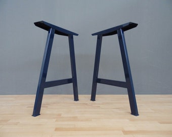 Patas de mesa de acero estilo A (juego de 2): escritorio o comedor industrial de bricolaje