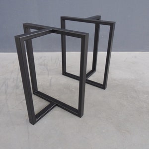 Bar Table Legs , 40” X 28&quot; X 16&quot; T-look Trestle Table Legs  Height 36” - 40” Set(2) | Bistro Design | Stand |