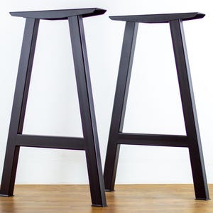 Farmhouse Bar Height Table Legs , 40&quot; A-style Table Legs, 20&quot; Wide Base, Height 36”- 40&quot; Set (2) | Bar Table Guide | Counter Top