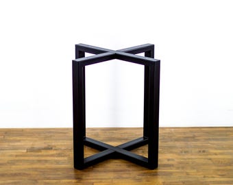 Metal Round Table Legs, 35” Height Round Metal Counter Table Base 28" Dia. | Powder Coated |