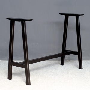 Bar Height Steel Table Legs – 40” Height | A - Frame Base for Small Cafes, Home Bars, Breakfast Counters | Heavy-Duty and Ready to Use”