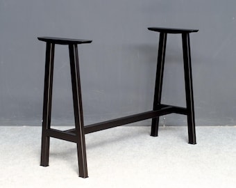 Bar Height Steel Table Base – 40” Height | A-Frame Metal Base for Small Cafes, Home Bars, Breakfast Counters | Heavy-Duty