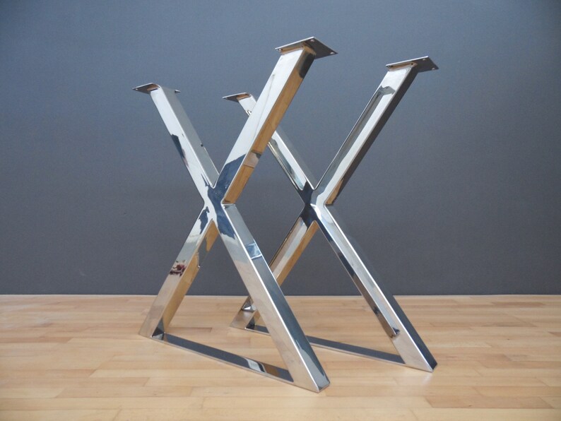 Modern Metal Dining Table Legs Stainless Steel 28 Etsy