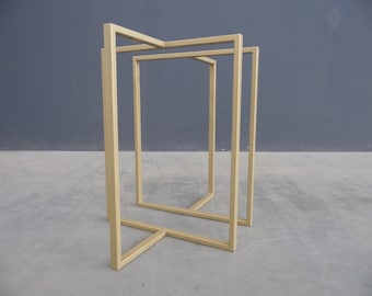 Metal &#39;&#39;T-Shaped &#39;&#39; Table Legs | 28&quot; X 23&quot; X 11&quot; T-Look Metal TRESTLE Legs, Height 25”-30” Set(2)-Design By Balasagun