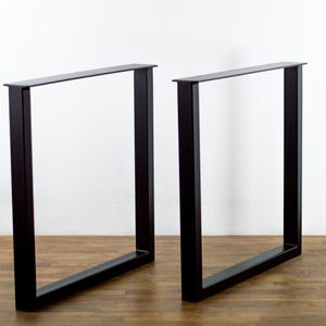 Metal Table Legs ,28&quot; Steel Dining Frame Table Legs, Height 25” To 30” Set(2)