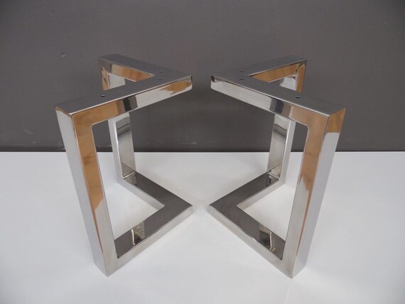 Steel Bench Legs 16 H X 16 W Bracket Metal Table Legs Height 12
