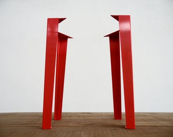 Colorful Tapered Steel Table Legs | 28" H | Set of 4 | Height 26"–30" | Custom Colors | For Desks & Workspaces